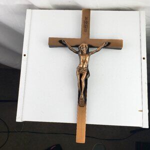 Dixline Co Metal Casket Topper Crucifix Wall Hanging